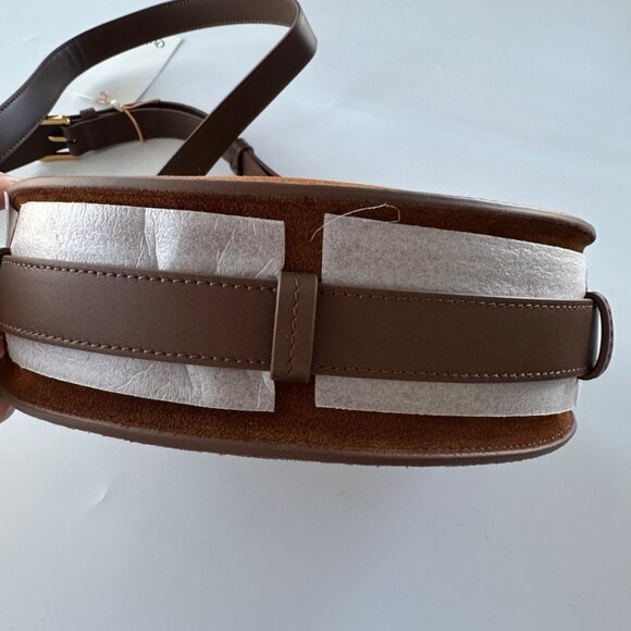 Quince Italian Suede Saddle Bag NEW - Picture 9 of 9